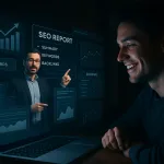 Обучение SEO ночью с преподавателем и отчётом на экране