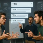 Обсуждение SEO-заголовков со сниппетами и преподавателем