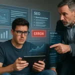 SEO-обучение на планшете с подсветкой структуры страницы