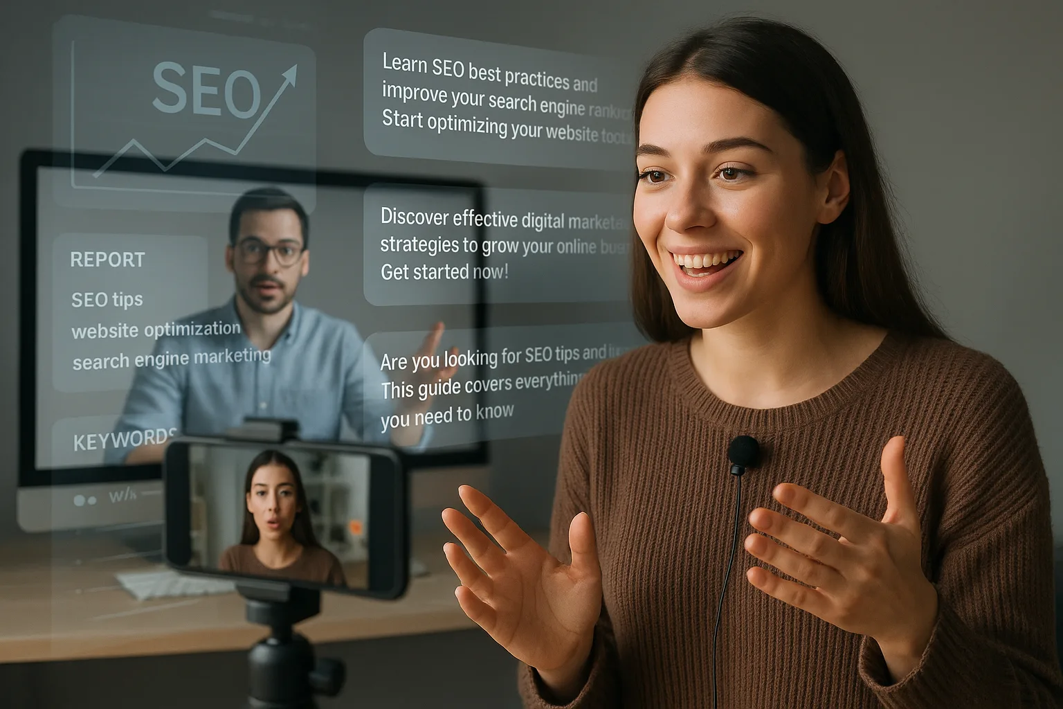 Создание SEO-урока с примерами мета-описаний и преподавателем